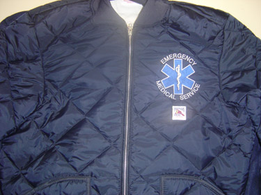 EMS 4½"   Blue Star Of Life With Surrounding Lettering Chest